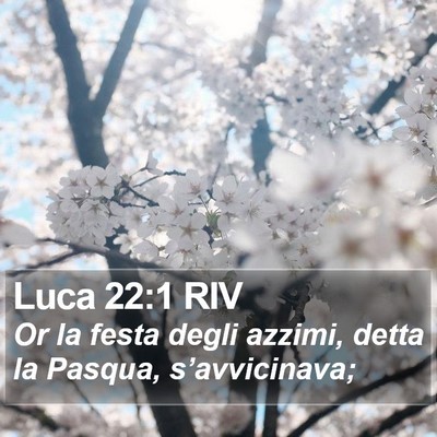 Luca 22:1 RIV Bible Verse Image