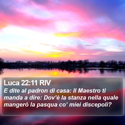 Luca 22:11 RIV Bible Verse Image
