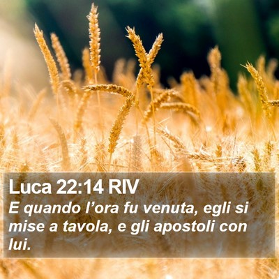 Luca 22:14 RIV Bible Verse Image
