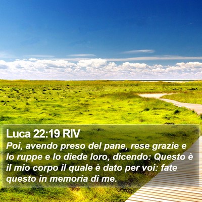Luca 22:19 RIV Bible Verse Image