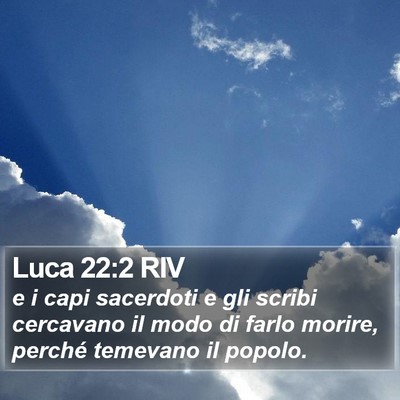 Luca 22:2 RIV Bible Verse Image