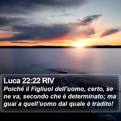 Luca 22:22 RIV Bible Verse Image