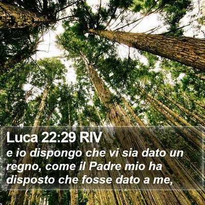 Luca 22:29 RIV Bible Verse Image
