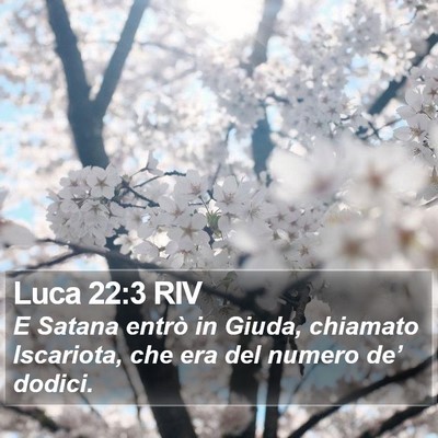 Luca 22:3 RIV Bible Verse Image