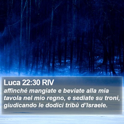 Luca 22:30 RIV Bible Verse Image