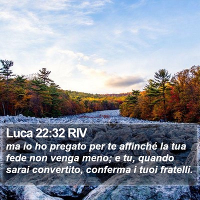 Luca 22:32 RIV Bible Verse Image