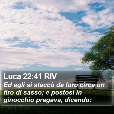 Luca 22:41 RIV Bible Verse Image