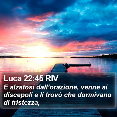 Luca 22:45 RIV Bible Verse Image