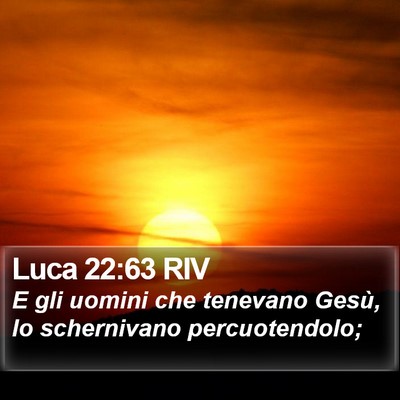 Luca 22:63 RIV Bible Verse Image