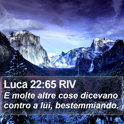 Luca 22:65 RIV Bible Verse Image