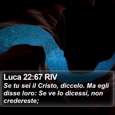Luca 22:67 RIV Bible Verse Image
