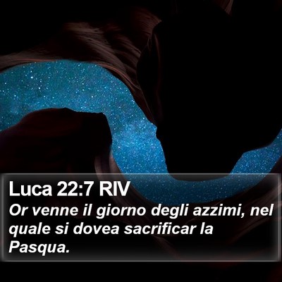 Luca 22:7 RIV Bible Verse Image