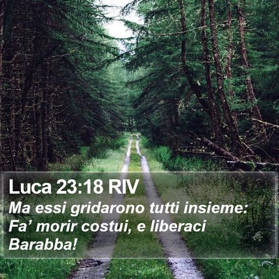 Luca 23:18 RIV Bible Verse Image