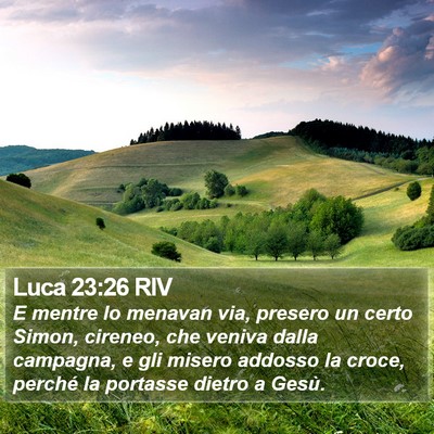 Luca 23:26 RIV Bible Verse Image
