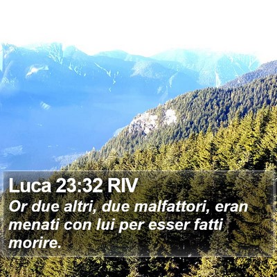Luca 23:32 RIV Bible Verse Image