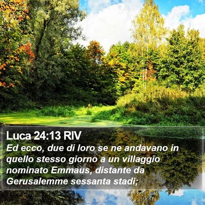 Luca 24:13 RIV Bible Verse Image