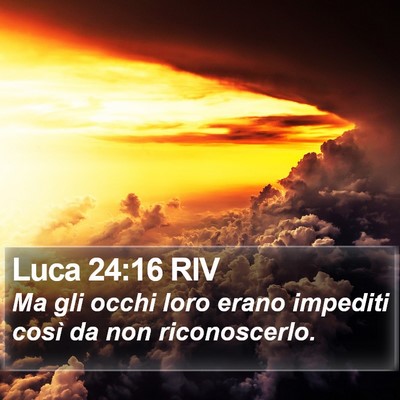 Luca 24:16 RIV Bible Verse Image