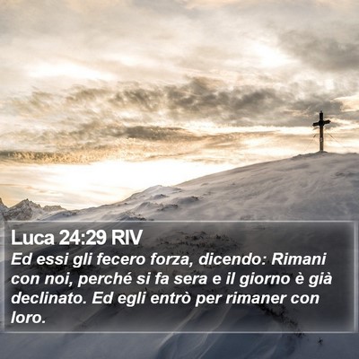 Luca 24:29 RIV Bible Verse Image