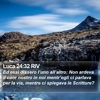 Luca 24:32 RIV Bible Verse Image