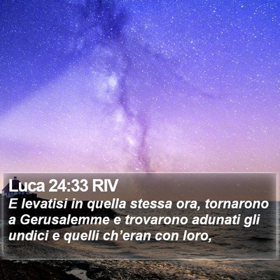 Luca 24:33 RIV Bible Verse Image