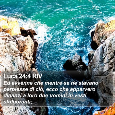 Luca 24:4 RIV Bible Verse Image