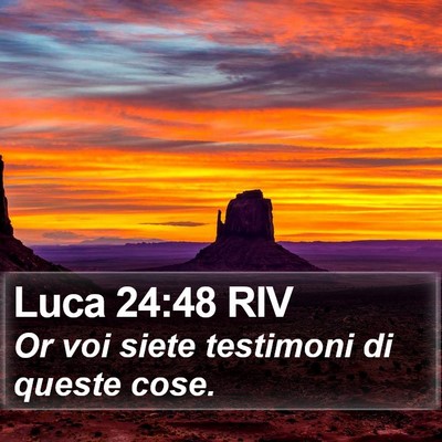 Luca 24:48 RIV Bible Verse Image