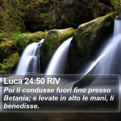 Luca 24:50 RIV Bible Verse Image
