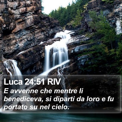 Luca 24:51 RIV Bible Verse Image