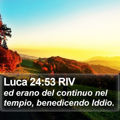Luca 24:53 RIV Bible Verse Image