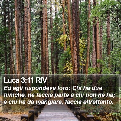 Luca 3:11 RIV Bible Verse Image