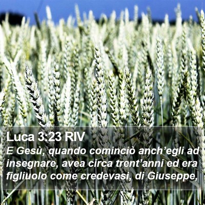 Luca 3:23 RIV Bible Verse Image