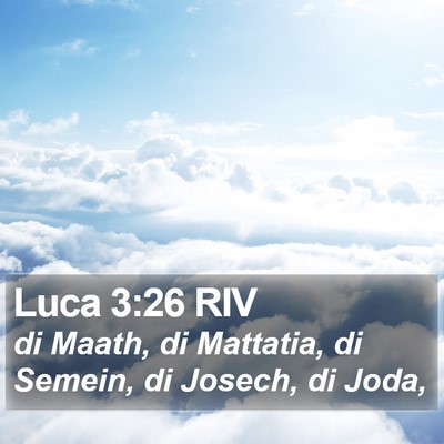 Luca 3:26 RIV Bible Verse Image
