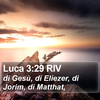 Luca 3:29 RIV Bible Verse Image