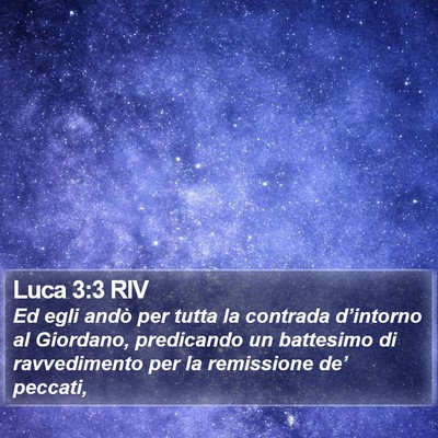 Luca 3:3 RIV Bible Verse Image
