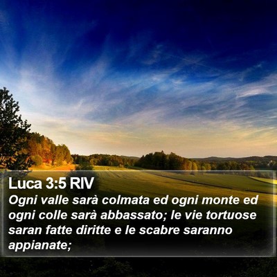 Luca 3:5 RIV Bible Verse Image