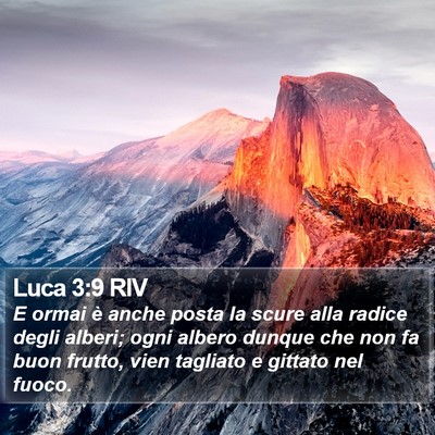 Luca 3:9 RIV Bible Verse Image