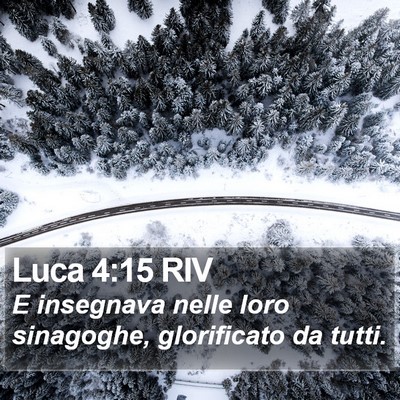 Luca 4:15 RIV Bible Verse Image