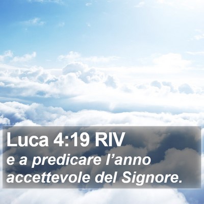 Luca 4:19 RIV Bible Verse Image