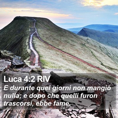 Luca 4:2 RIV Bible Verse Image