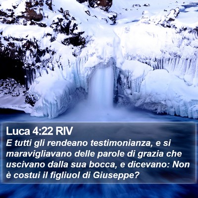 Luca 4:22 RIV Bible Verse Image
