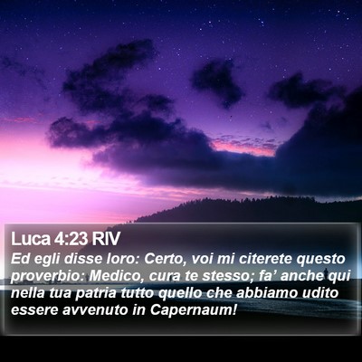 Luca 4:23 RIV Bible Verse Image