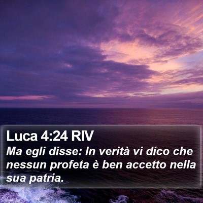 Luca 4:24 RIV Bible Verse Image