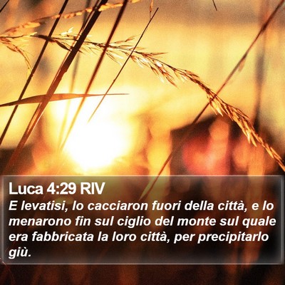 Luca 4:29 RIV Bible Verse Image