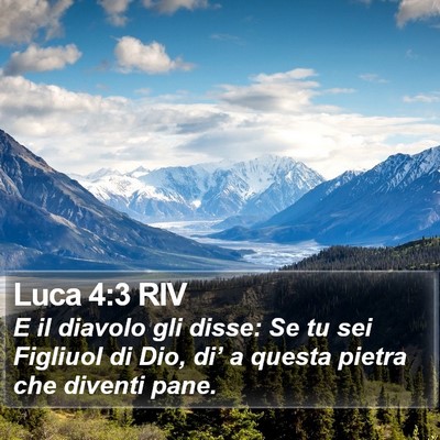 Luca 4:3 RIV Bible Verse Image