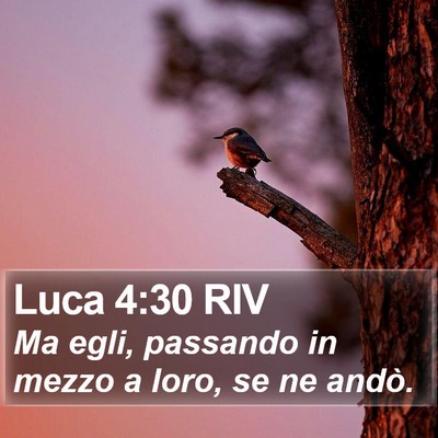 Luca 4:30 RIV Bible Verse Image