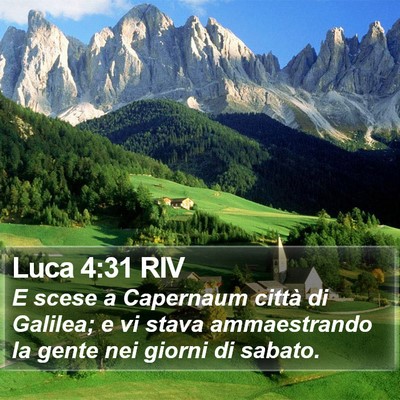 Luca 4:31 RIV Bible Verse Image