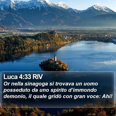 Luca 4:33 RIV Bible Verse Image