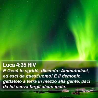 Luca 4:35 RIV Bible Verse Image