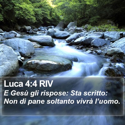 Luca 4:4 RIV Bible Verse Image