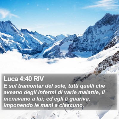Luca 4:40 RIV Bible Verse Image